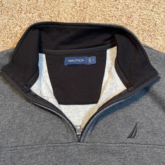 Nautica Gray Warm Long Sleeve Men’s Large - Picture 2 of 6